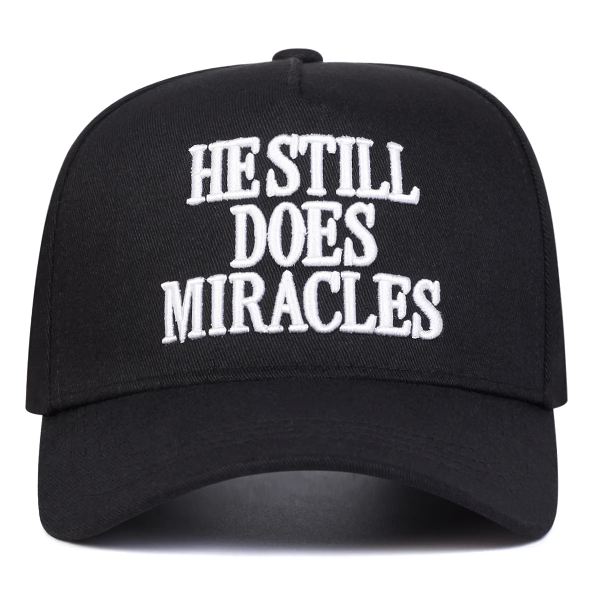 Unisex HESTILL DOES MIRACLES Embroidery Baseball Caps Spring and Autumn Outdoor Adjustable Casual Hats Hip Hop Hat Sunscreen Hat
