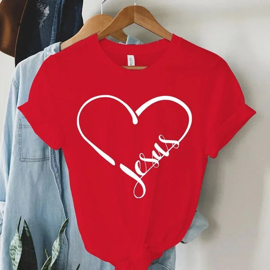 I Love Jesus Feminine Christian Women T Shirt