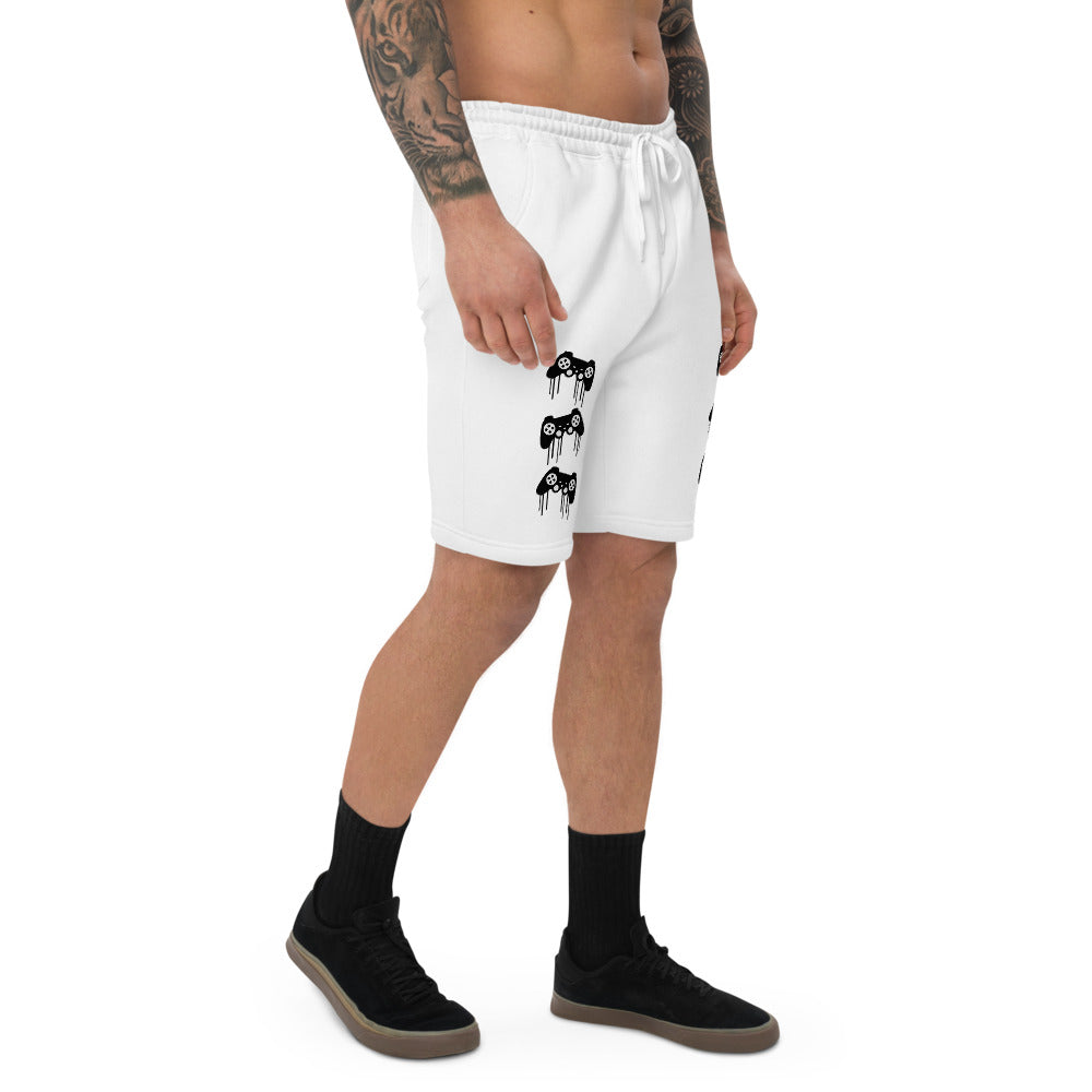 Gamer Swag Pattern Men's fleece shorts