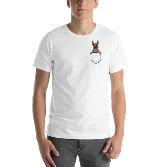 German Shepherd Pocket Unisex T-Shirt