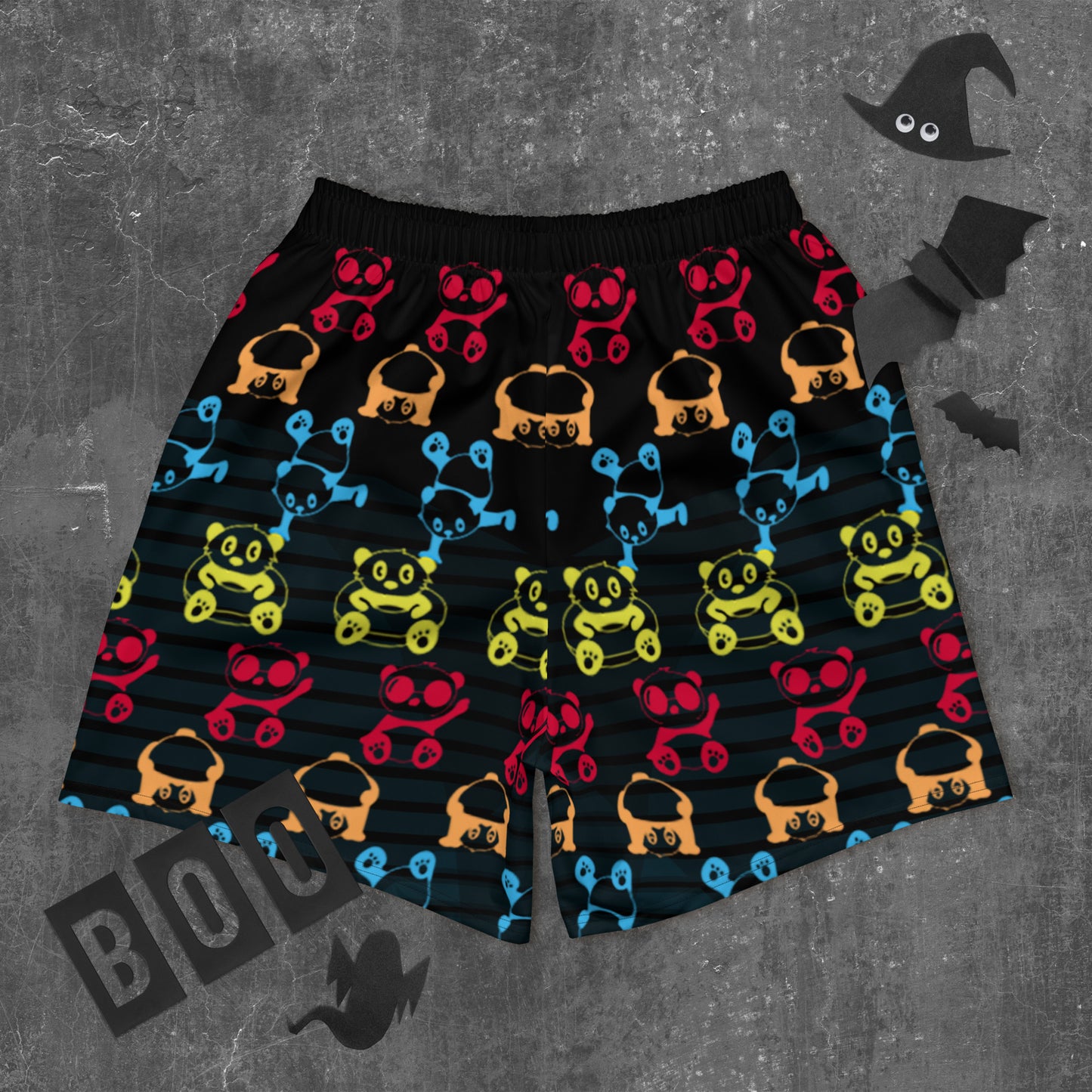 Panda Pool Party Athletic Shorts