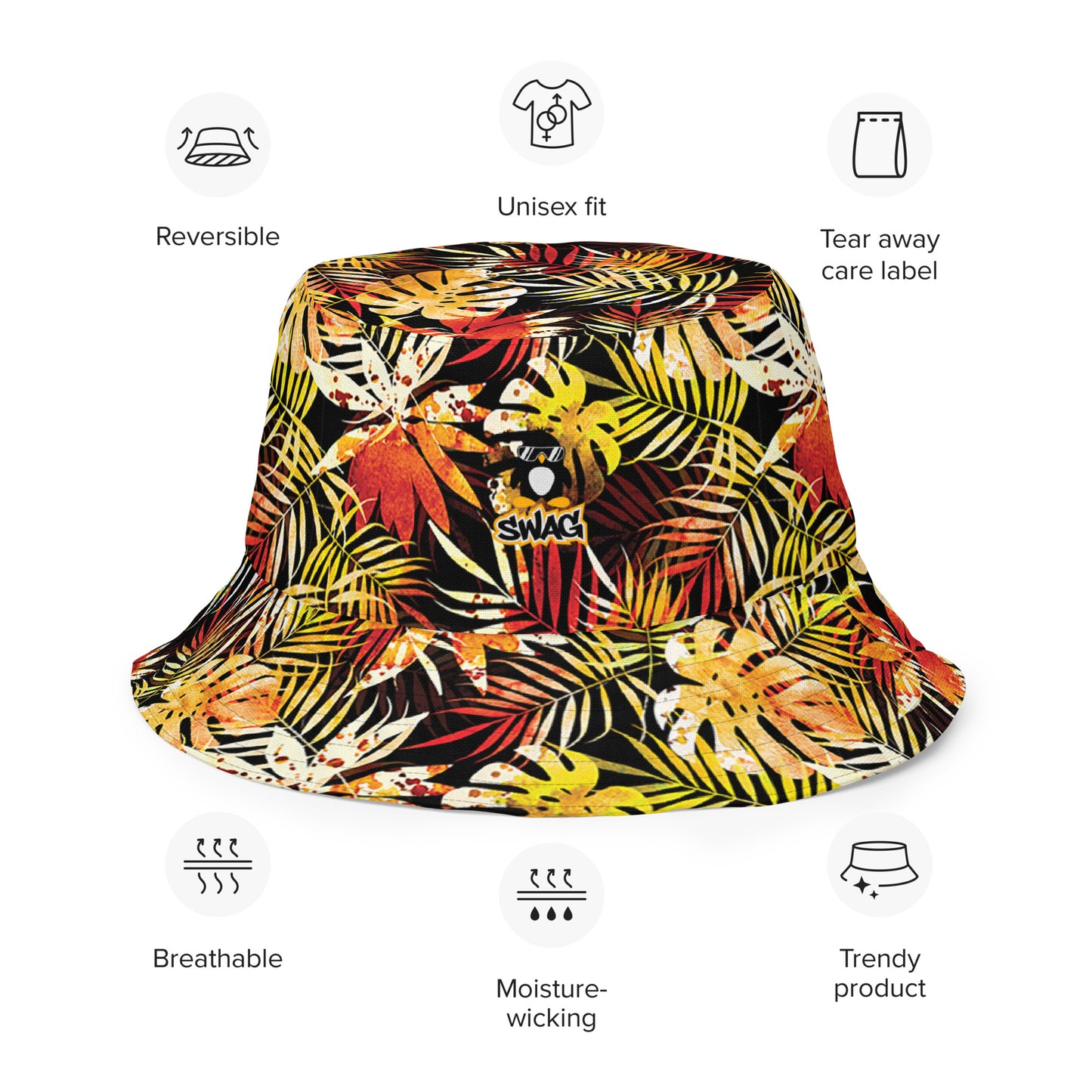 Johanna & Evena Reversible Bucket Hat