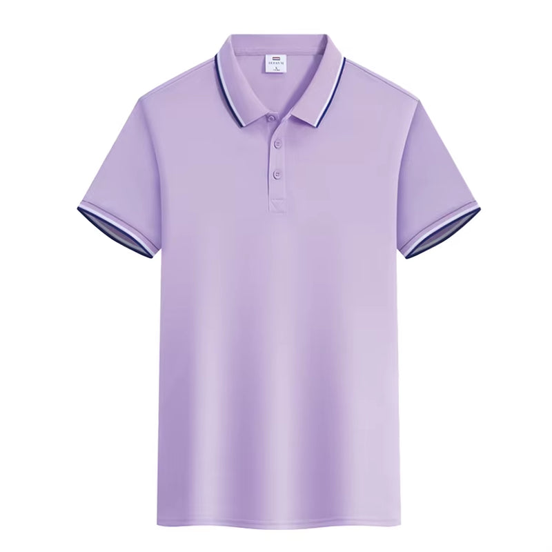 Custom Cheap Smooth Cool Fabric Poly Cotton Materials Polo T Shirts Short Sleeve Men'S Polo Shirts