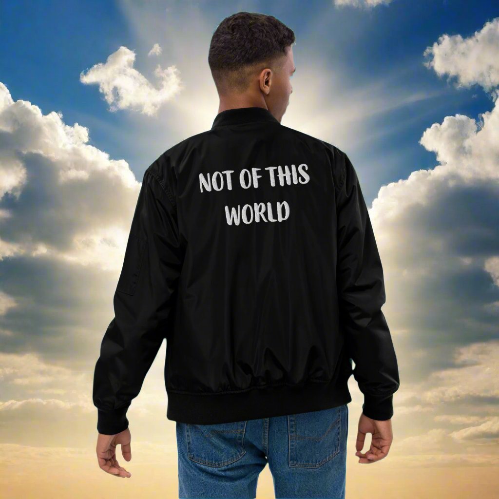 Gods Child Not Of This World bomber jacket