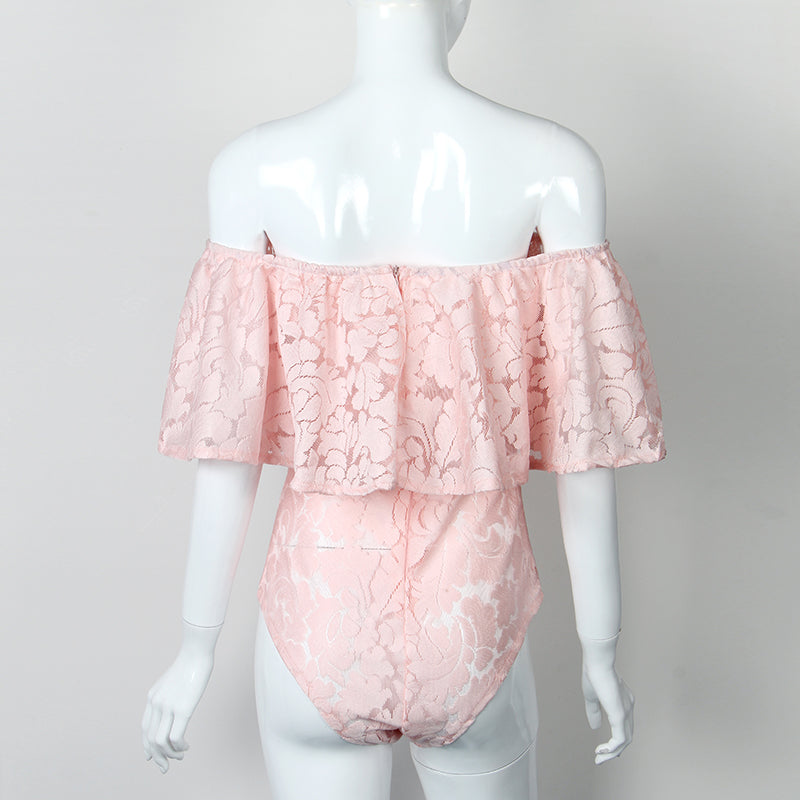 The Off Shoulder Lace Bodysuit