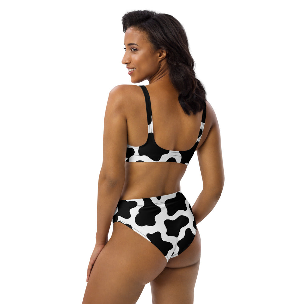 Bitch I'm a Cow high-waisted Bikini Set