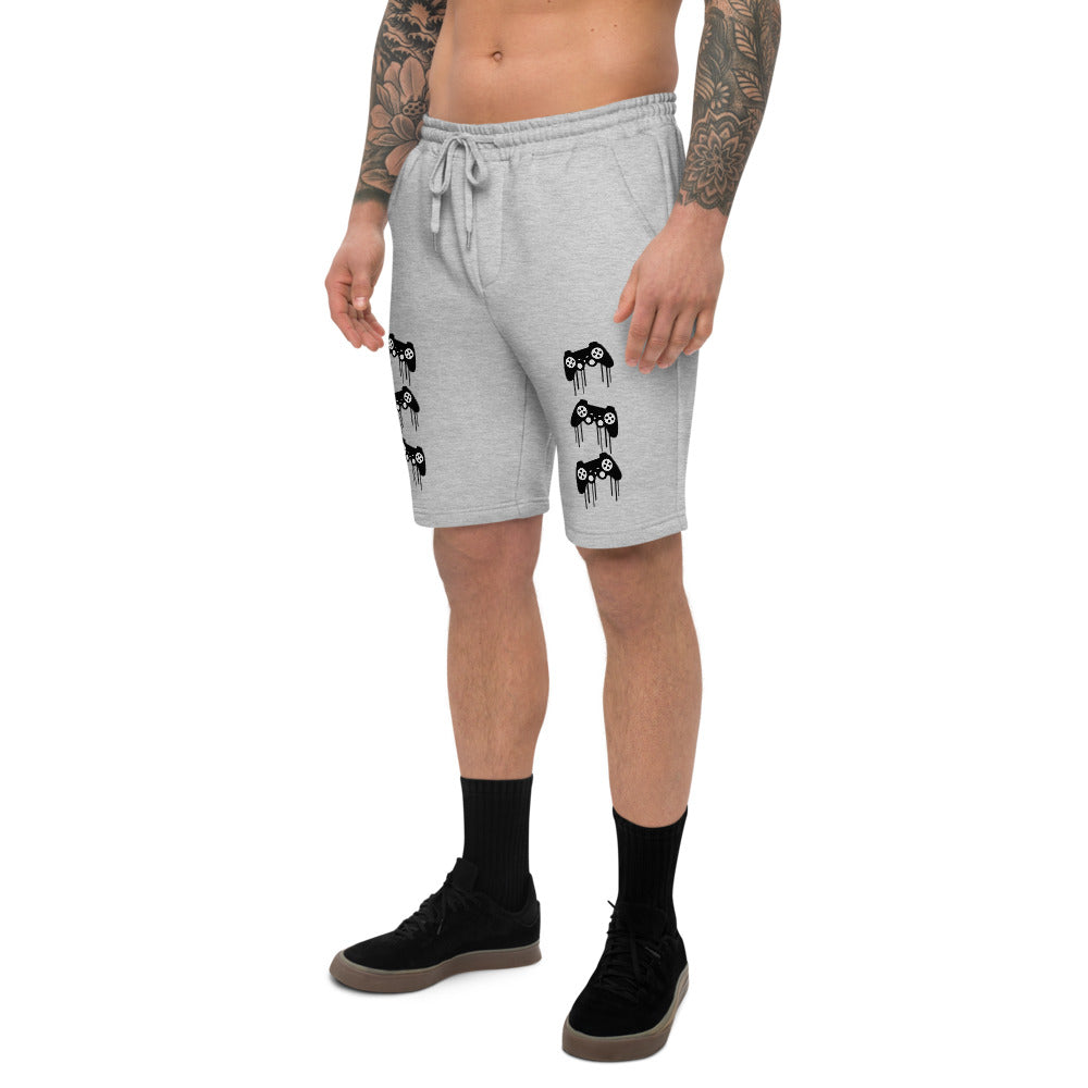 Gamer Swag Pattern Men's fleece shorts