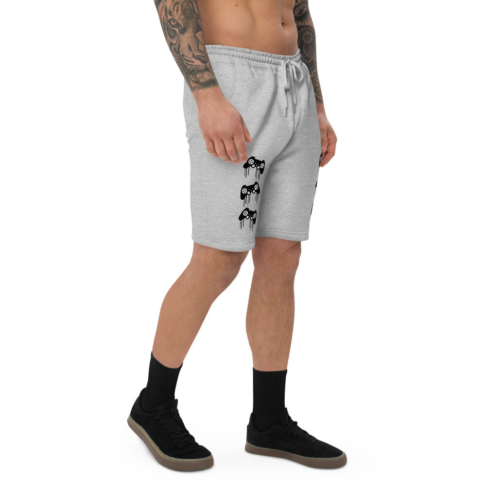 Gamer Swag Pattern Men's fleece shorts