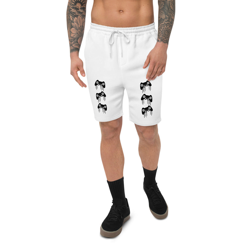 Gamer Swag Pattern Men's fleece shorts
