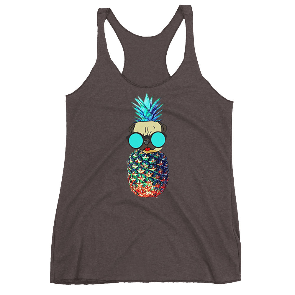 Pineapple Pug Women's Racerback Tank
