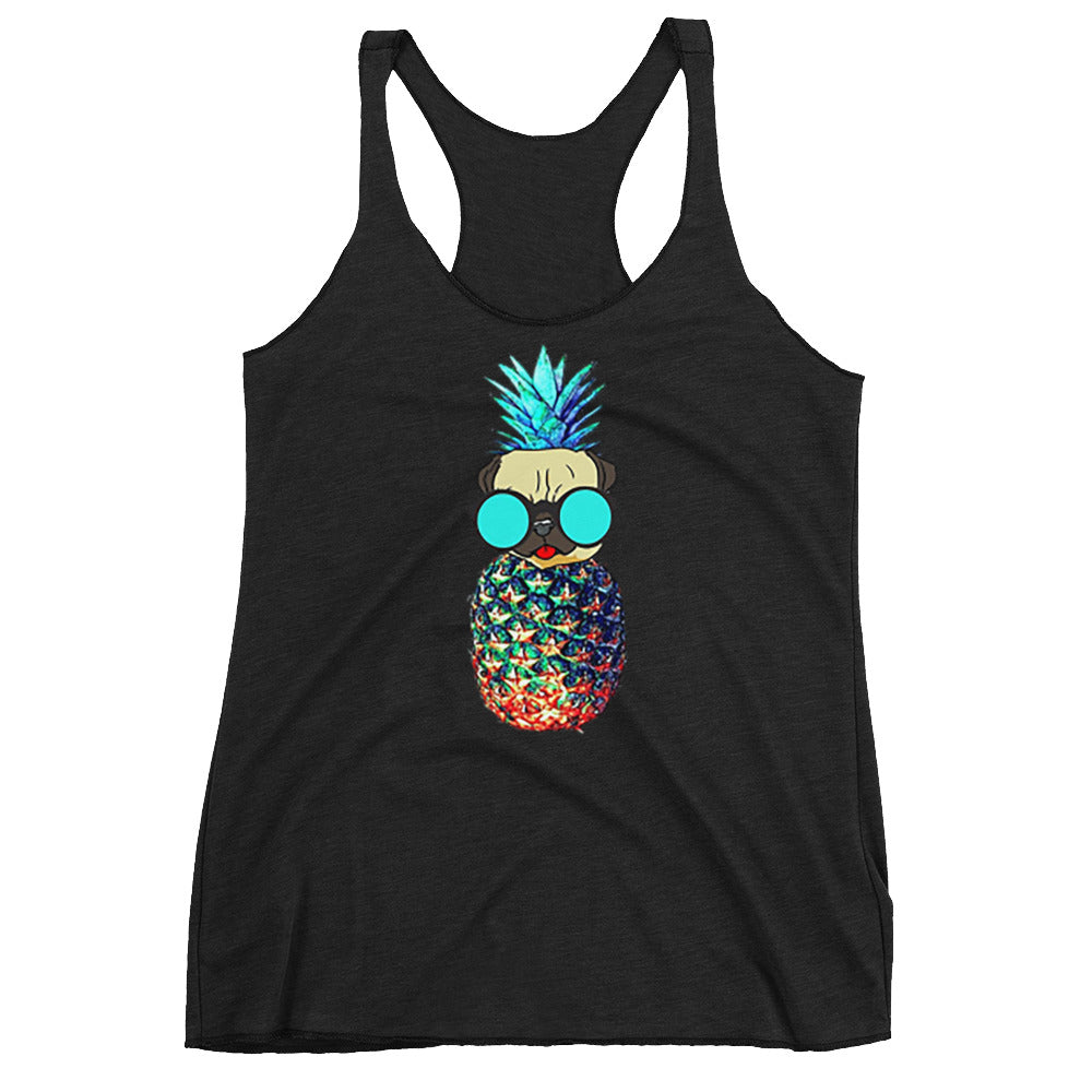 Pineapple Pug Women's Racerback Tank