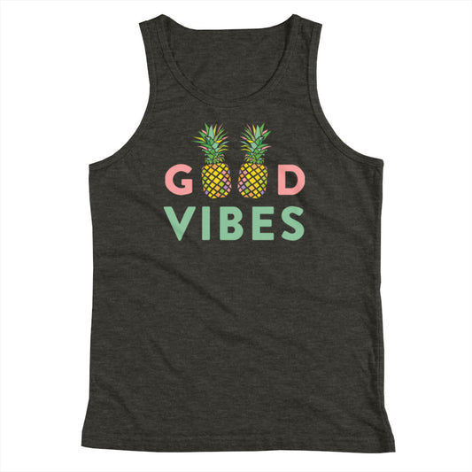 Good Vibes Pineapple Youth Tank Top