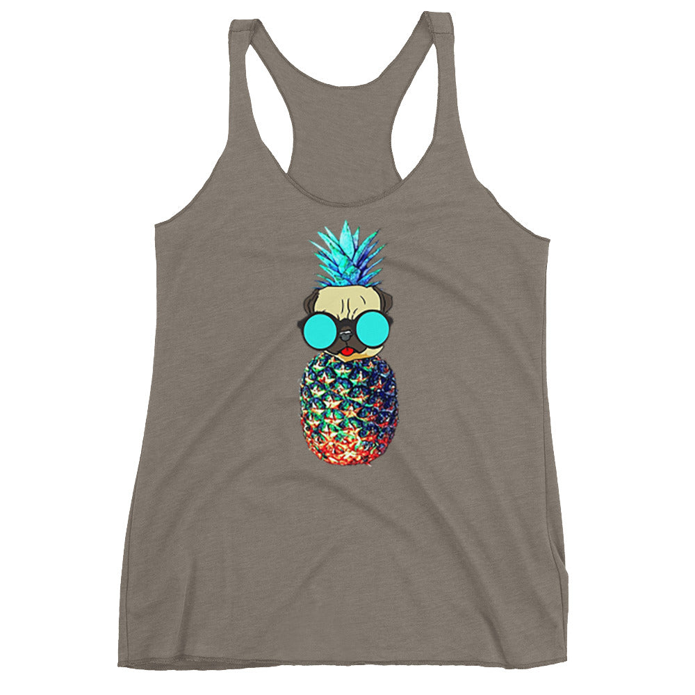 Pineapple Pug Women's Racerback Tank