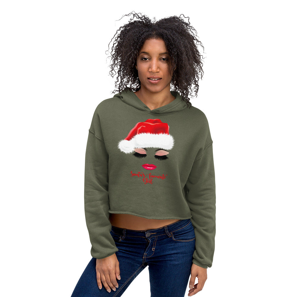 Santa's Favorite Crop Hoodie