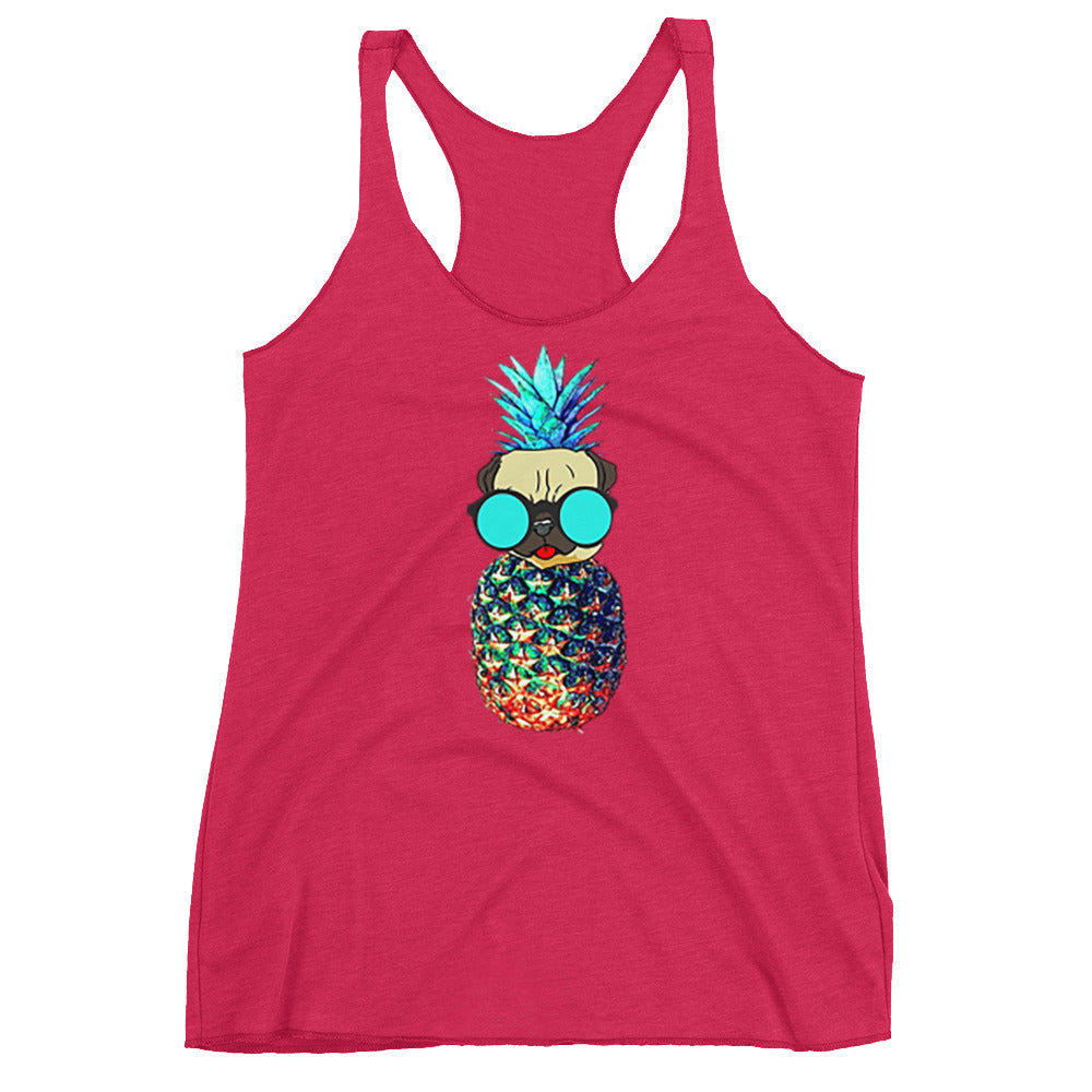 Pineapple Pug Women's Racerback Tank