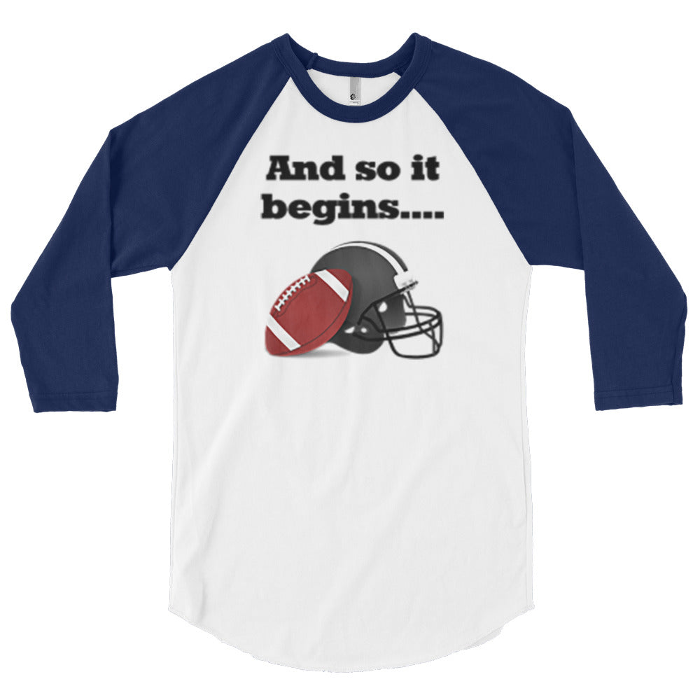 So It Begins raglan shirt