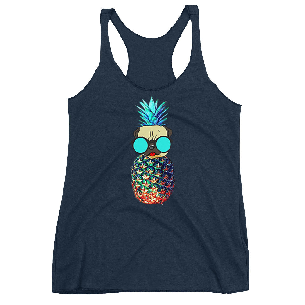 Pineapple Pug Women's Racerback Tank