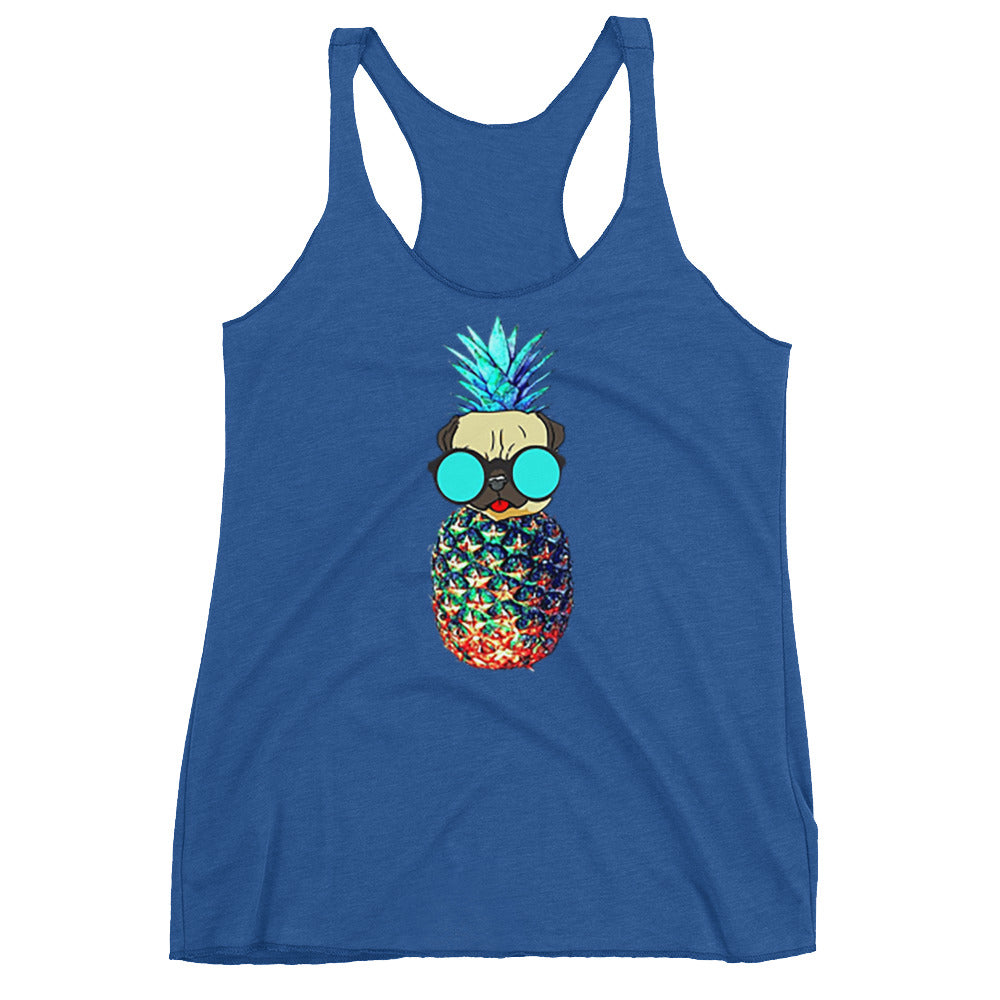 Pineapple Pug Women's Racerback Tank