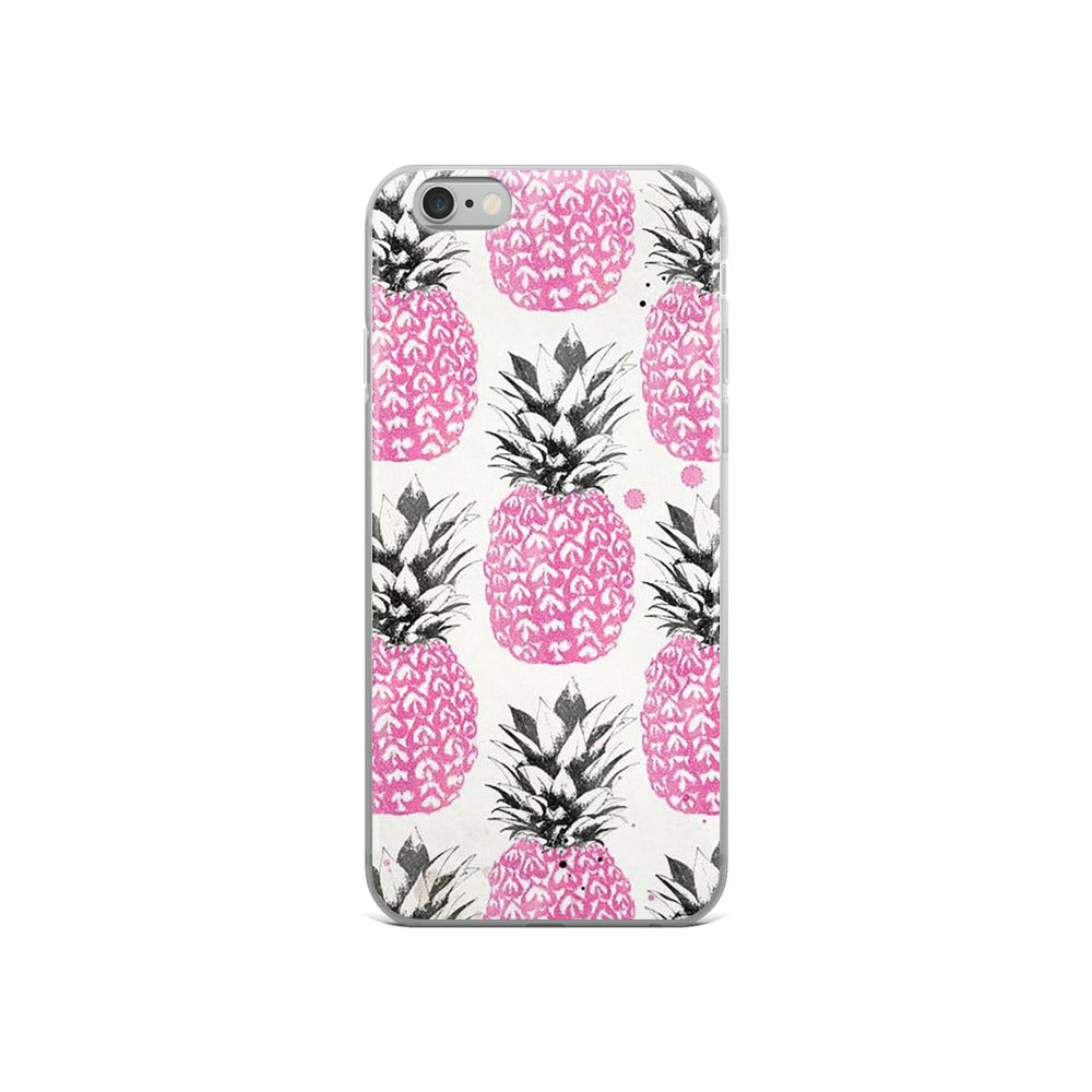 Pink Pineapples iPhone Case