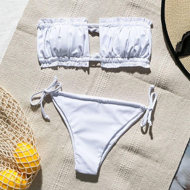 Ruffle Me Right Bikini Set