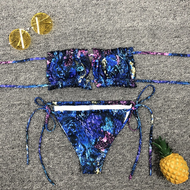 Ruffle Me Right Bikini Set