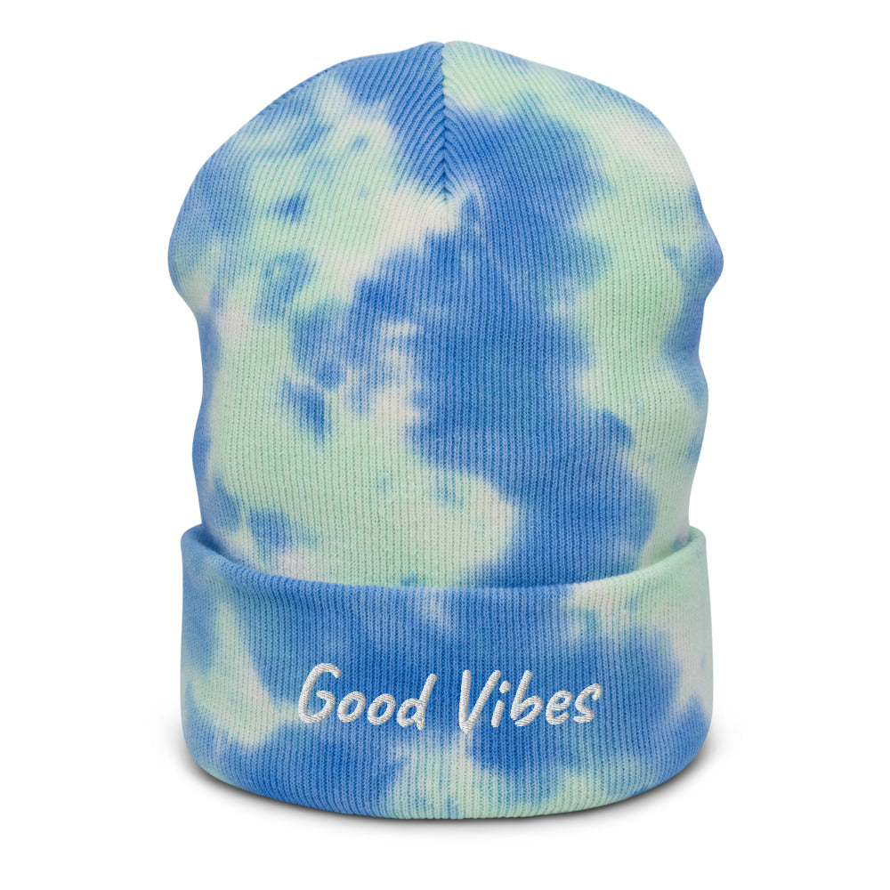 Good Vibes Tie-dye beanie