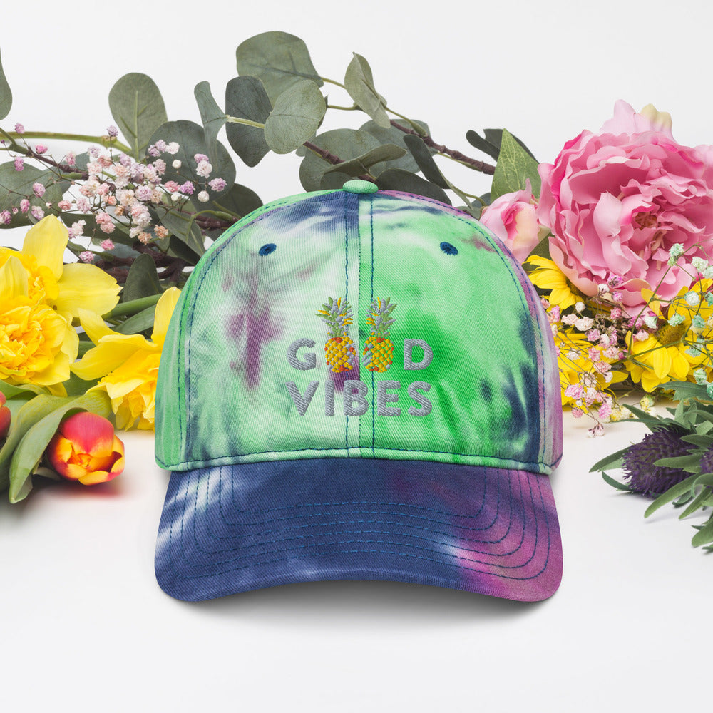 Good Vibes Tie dye hat