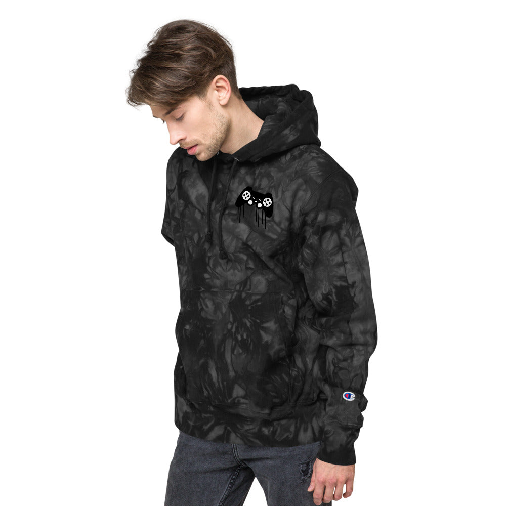 Gamer God Champion tie-dye hoodie